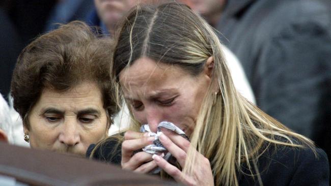 Mourners at the funeral of Pasquale Barbaro on Jun 27 2003.