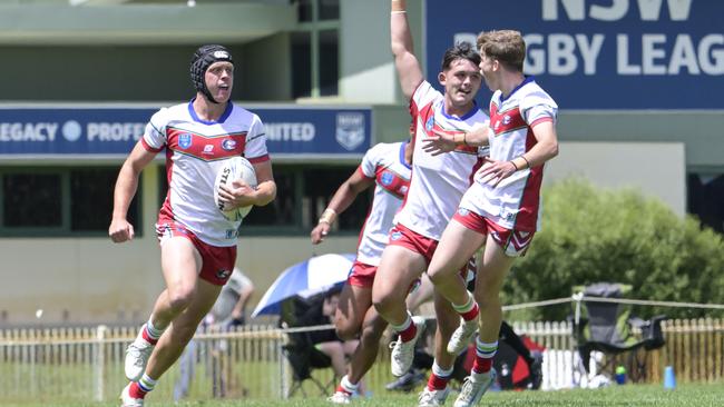 Troy Codey crossed for an early double for the Colts. Picture: Martin Ollman