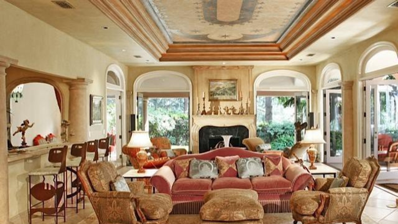 It boasts an Italian Mediterranean aesthetic, with the main home sprawling across 6,754 square feet and a separate structure covering 840 square feet. Picture: Supplied