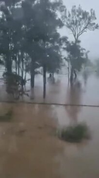 Video from tilt train shows flooding at Curra