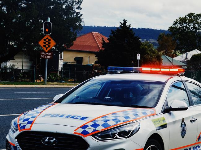 Warwick police car crash emergency generic