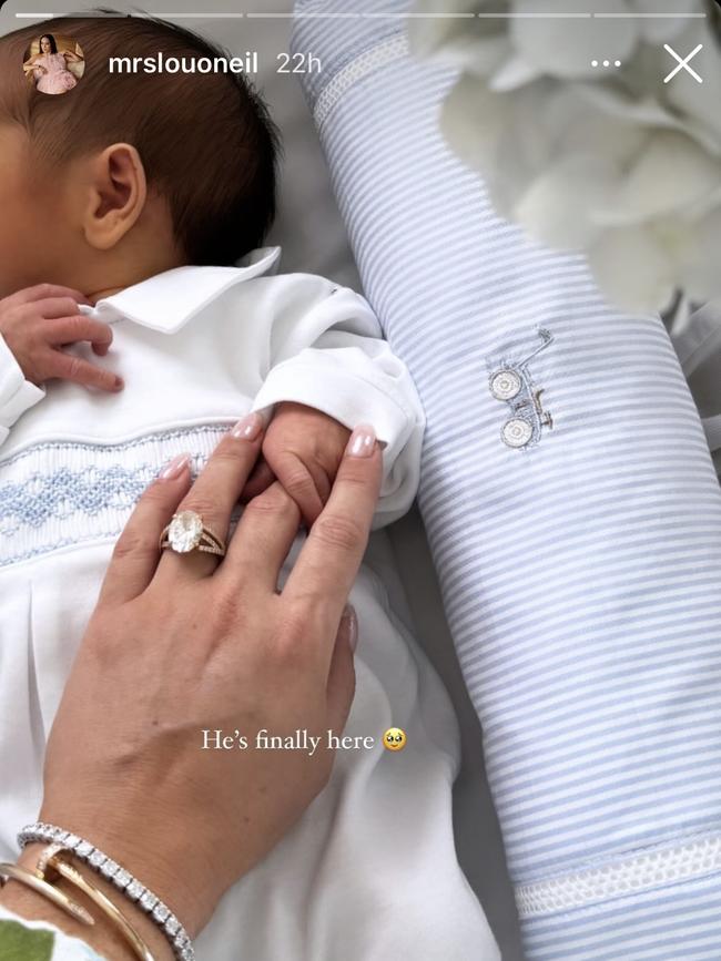 The Instagram announcement of Master Otis Donald O’Neil.