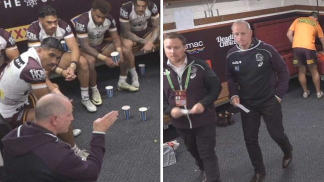 Michael Maguire avoided the TV cameras post match. Image: Fox Sports