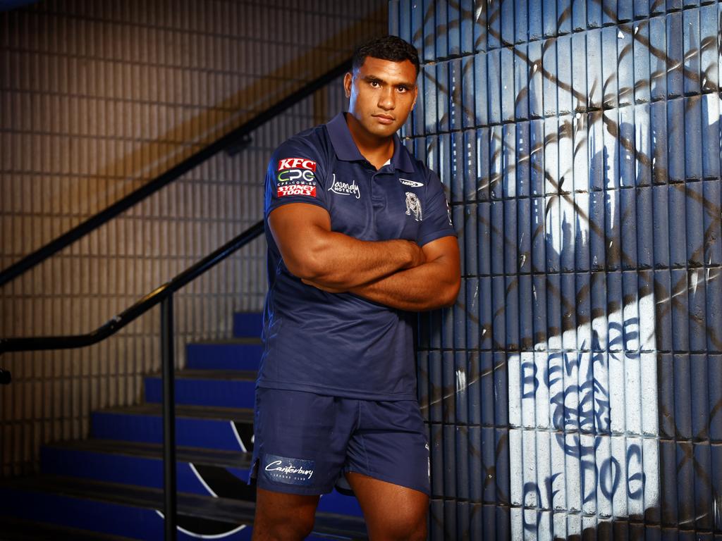 Tevita Pangai Jr is a key metre maker for the Bulldogs. Picture: Richard Dobson