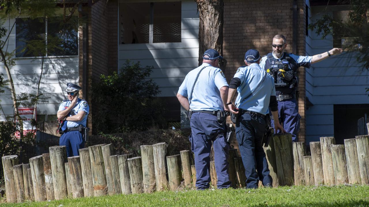 Two men were rushed to hospital after being shot. Picture: NewsWire/Monique Harmer.