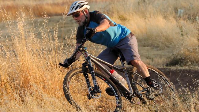 Geoff Luders is cycling 17,000km across Australia over 10 months. Picture: Russell Millard