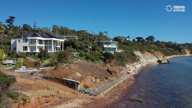 Mystery as iconic beach ripped up