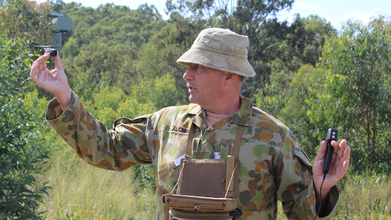 Regular Australian Army Black Hornet Nano Uav Launch Flying And ...