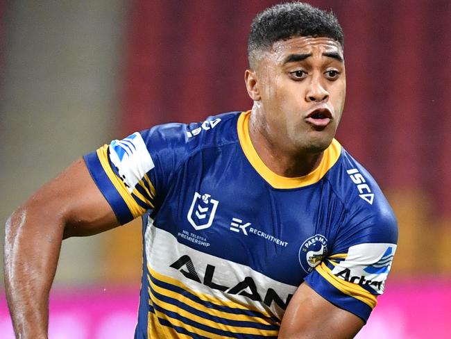 Michael Jennings of the Eels in action during the Round 3 NRL match between the Brisbane Broncos and the Parramatta Eels at Suncorp Stadium in Brisbane, Thursday, May 28, 2020. (AAP Image/Darren England) NO ARCHIVING, EDITORIAL USE ONLY