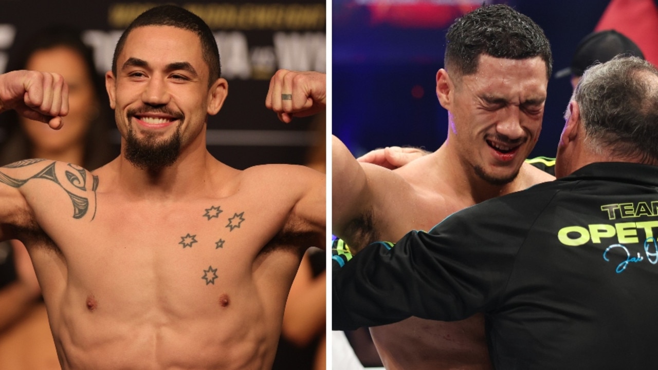 Robert Whittaker could face Jai Opetaia in a boxing fight. Picture: Getty