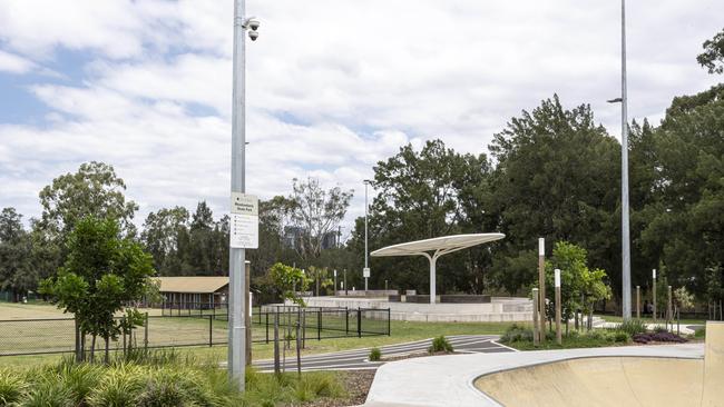 More CCTV cameras have been installed at Meadowbank Skate Park. Picture: Monique Harmer