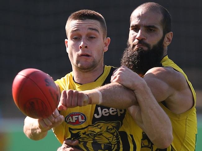 Jayden Short and Bachar Houli are both awaiting new deals. Picture: Wayne Ludbey