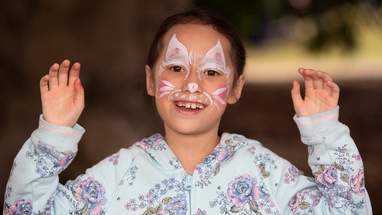 Quynh Garson (7) at the Cork and Fork festival on the waterfront Putney on Sunday May 19 2019. (AAP IMAGE / MONIQUE HARMER)