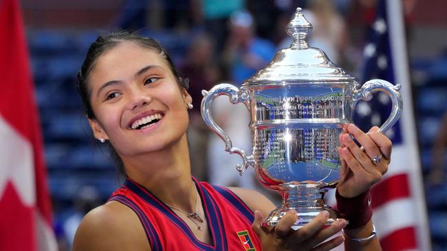 It’s three years since Raducanu stunned the world to win the 2021 US Open. (Photo by TIMOTHY A. CLARY / AFP)