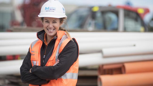 Kirsten Evans is project manager at the Norwest Station site. Picture: Supplied 