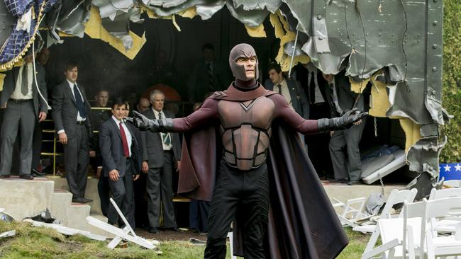 Michael Fassbender in a scene from X-Men: Days of Future Past.