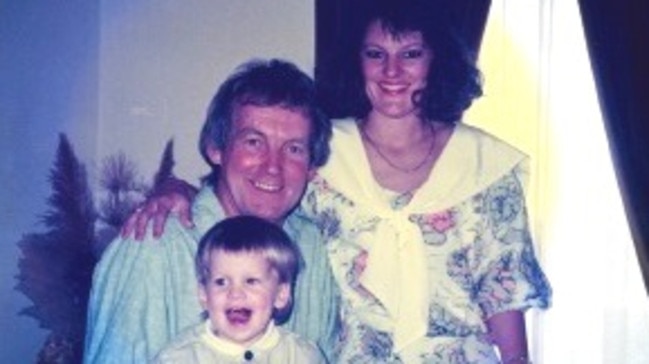 Bill, Donna and Matt Gates Christmas 1987