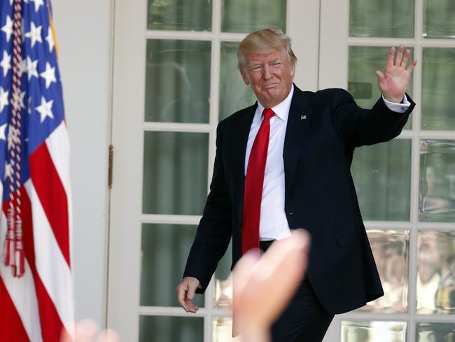 President Donald Trump brought Anthony Scaramucci on to defend his agenda in the press. Picture: AP Photo/Alex Brandon