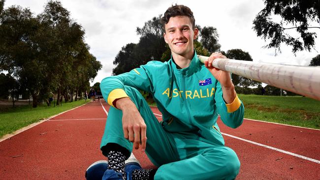 SA pole vaulter Kurtis Marschall has set his sights on next year’s Commonwealth Games on the Gold Coast. Picture: Bianca De Marchi