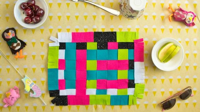 Craft for kids: Weave your way into colourful mealtimes with easy DIY placemats