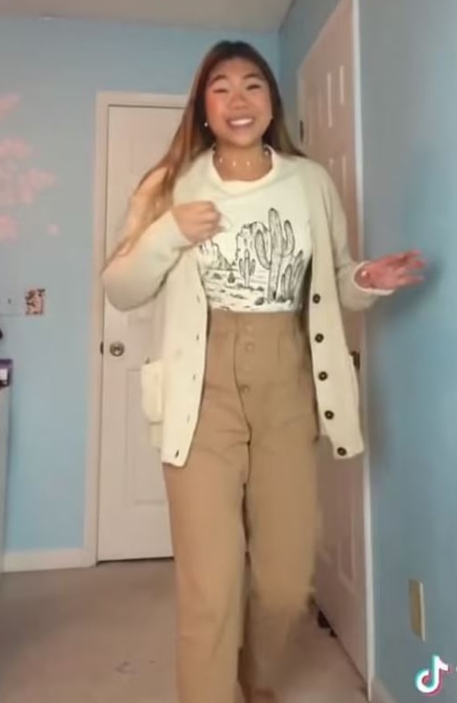 A teacher has shared all the outfits she’s worn to work that were deemed ‘inappropriate’. Picture: TikTok/@meimonstaa