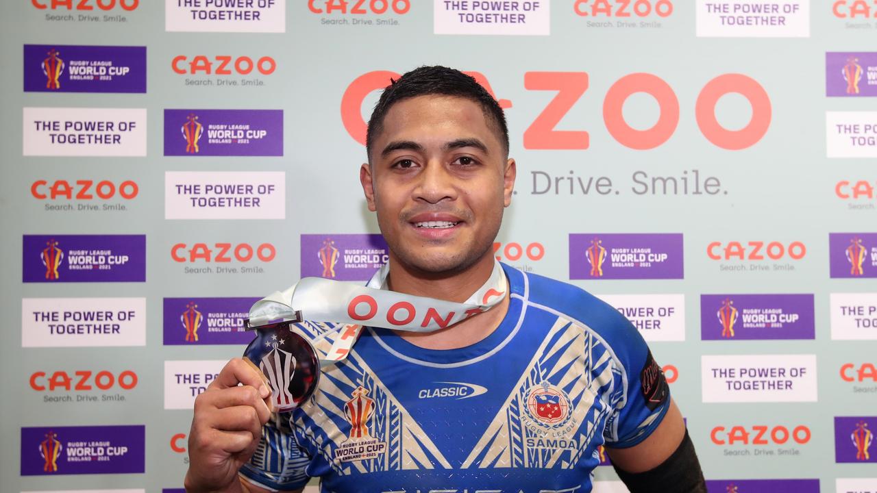 Anthony Milford steered Samoa to a shock upset with a man-of-the-match performance. Picture: Getty