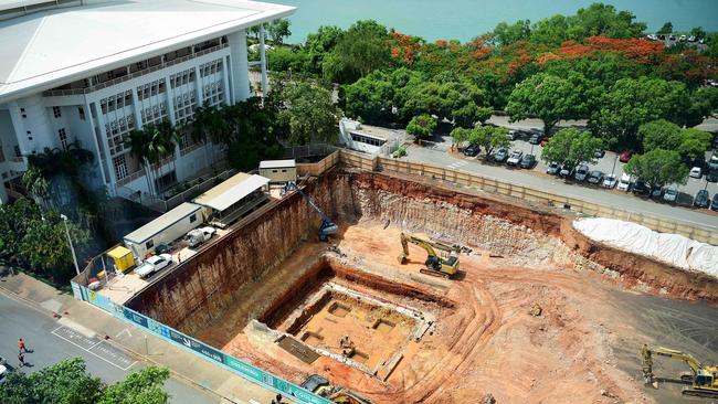 Work is well underway on the new underground carpark in State Square.