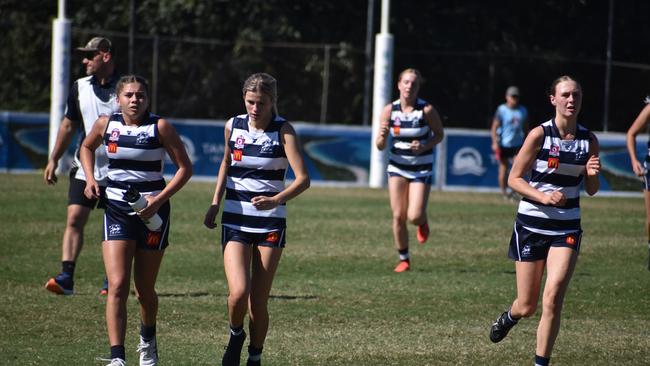 Under-17 Girls division 1 action between the Wilston Grange Gorillas and Broadbeach Cats. Sunday April 30, 2023. Picture: Nick Tucker