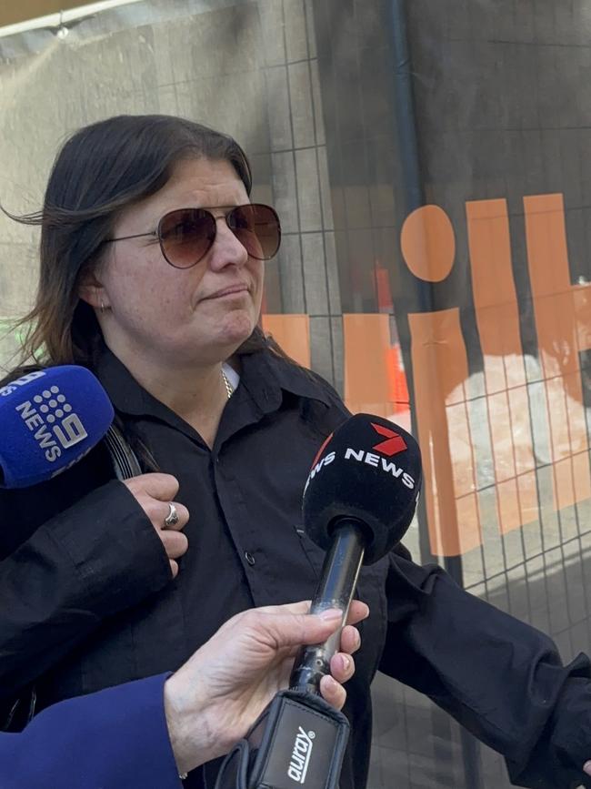 Janelle Rogerson leaves court.