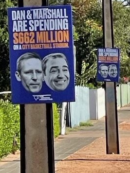 Election posters like these can sometimes get ripped down.