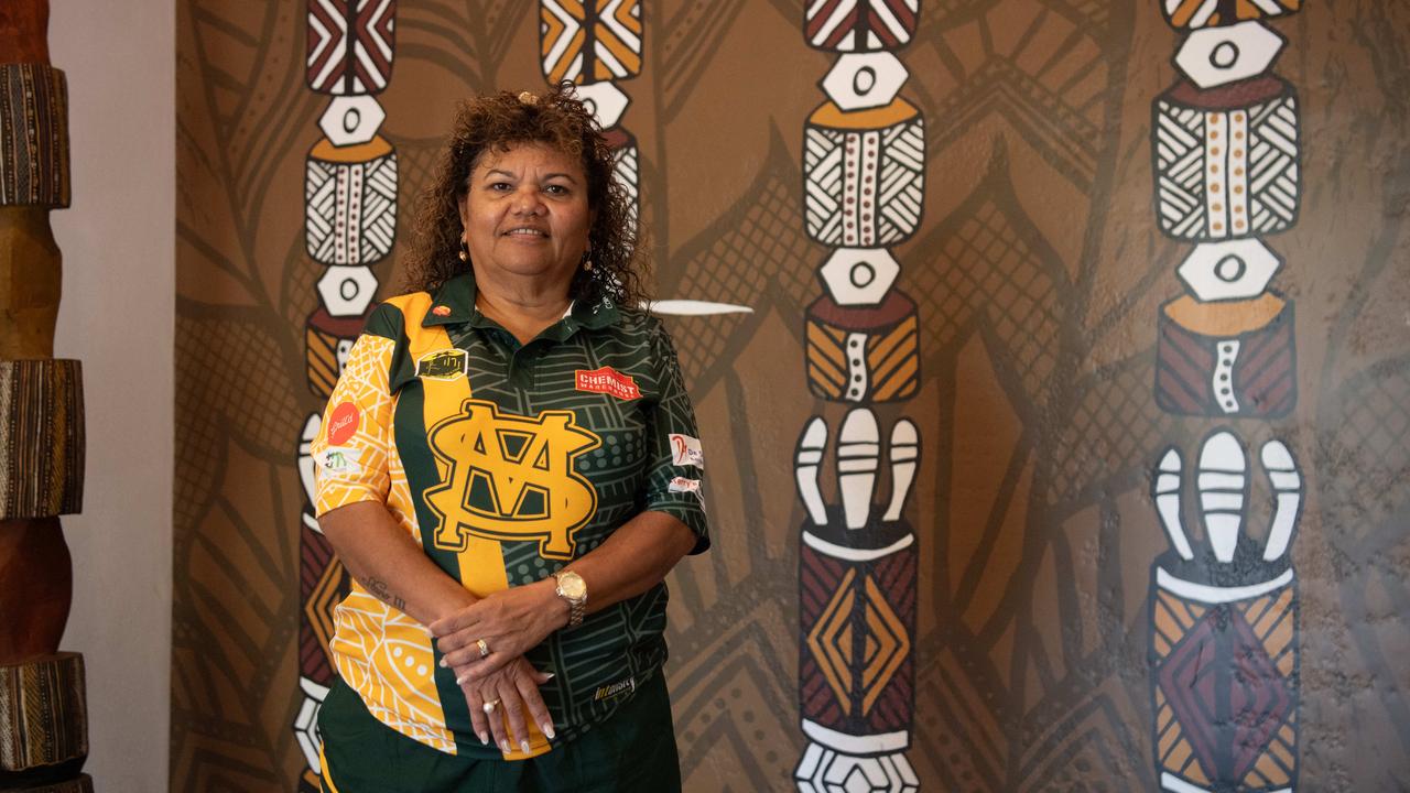 St Mary's president Carol Stanislaus is the first Tiwi woman to run her club. Picture: Pema Tamang Pakhrin