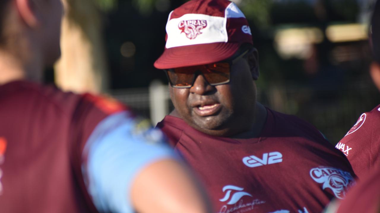 CQ Capras under-19 girls coach Cedric Auda.