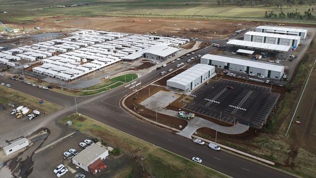 The now-mothballed Queensland Regional Accommodation Centre at Wellcamp.