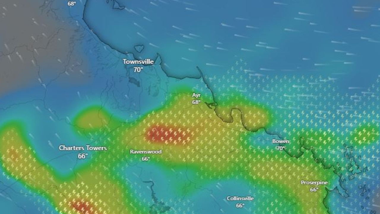 Patchy rain could turn into inland storms