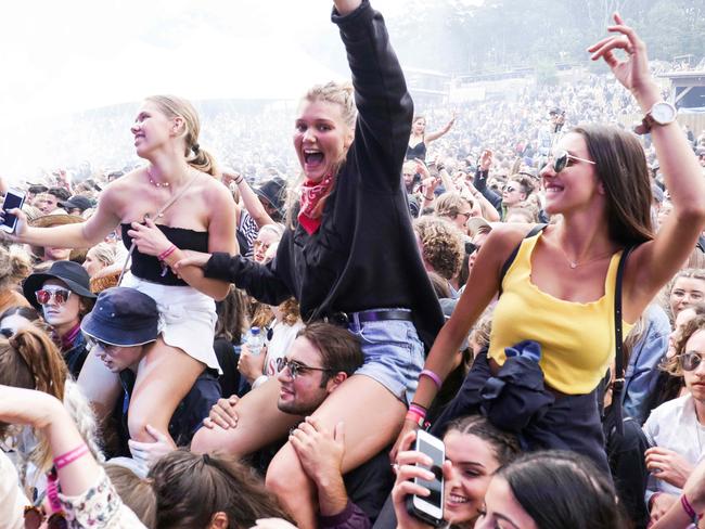 Lorne Falls Festival: CROWD SHOTS: The Allday crowd were very happy. Picture- Nicole Cleary