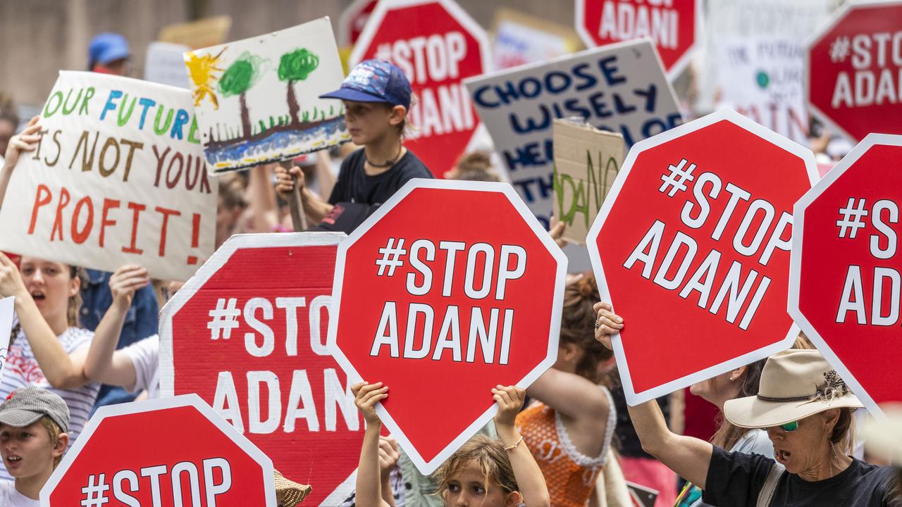 Thousands of students march demanding action on climate change in Brisbane, Saturday, December 8, 2018. Picture: Glenn Hunt/AAP