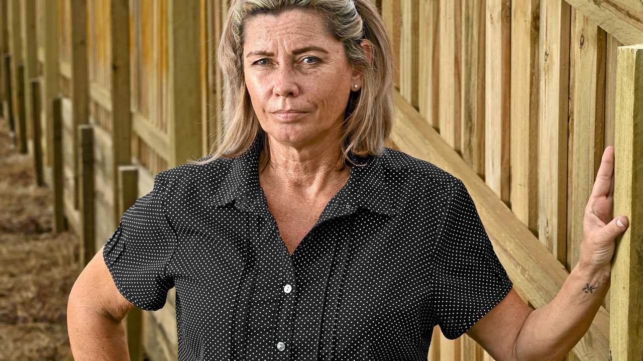 DIVIDED: Sue Bishop is unhappy after not being compensated for building a fence bordering her home at Deebing Heights. Picture: Cordell Richardson