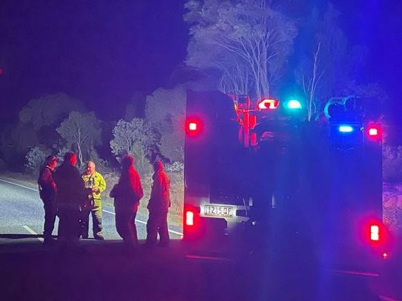 A 25-year-old woman was airlifted to Rockhampton Hospital after a vehicle rollover on the Capricorn Highway.