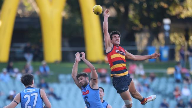 Riley Clamp during last season’s SANFL finals series. Picture: Corey Sutton / SANFL