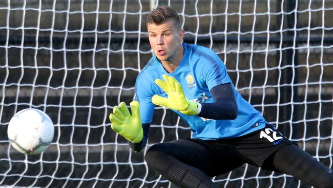 Mitch Langerak is another Australian vying for the spot in the Socceroos side. Picture: AAP/Image Steve Pohlner