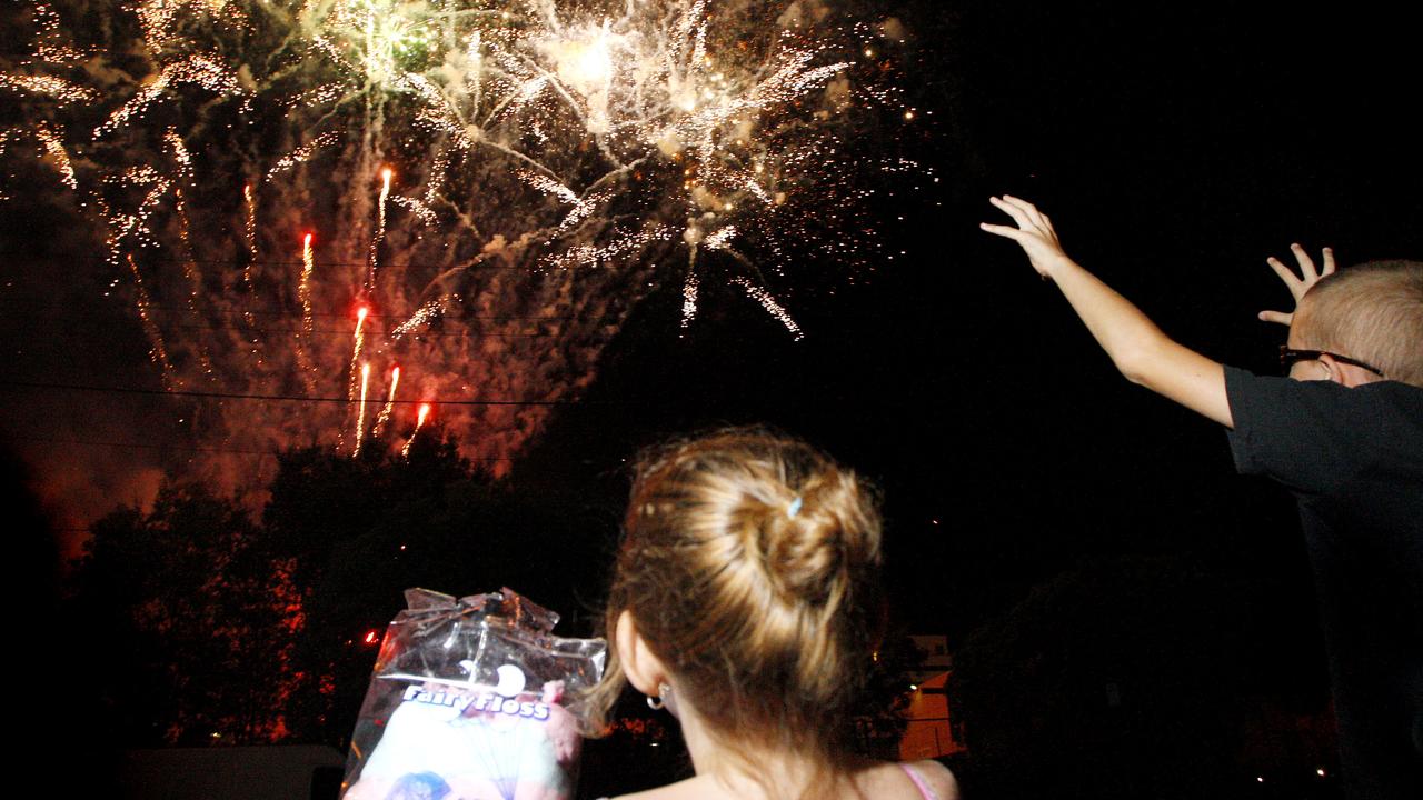 2010: New Year’s Eve celebrations at Timothy Moloney Park. Photo: David Nielsen