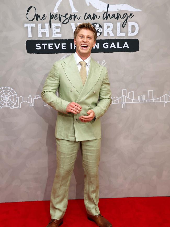 Robert Irwin looking dapper in his suit on the red carpet. Picture: NewsWire/Tertius Pickard