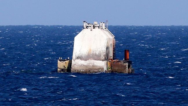 The Oceanlinx wave generator sunk about 1km off Carrickalinga.