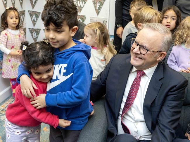 Prime Minister Anthony Albanese will set legislation banning under 16-year-olds from accessing social media. Picture: NewsWire