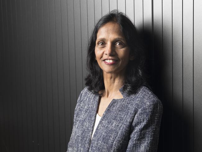 Shemara Wikramanayake, chief executive officer of Macquarie Group Ltd., in Sydney, Australia, on Friday, May 3, 2024. Macquarie's earnings missed estimates as a plunge in profit from its commodities and global markets business dragged on the Australian firm's performance. Photographer: Brent Lewin/Bloomberg