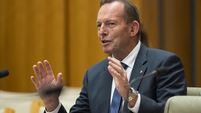 One subject the pair are likely to be in furious agreement on in the podcast series is the looming voice to parliament referendum. Pictured is the former PM appearing before the working committee for the Voice to Parliament, at Parliament House in Canberra. Picture: NCA NewsWire / Martin Ollman