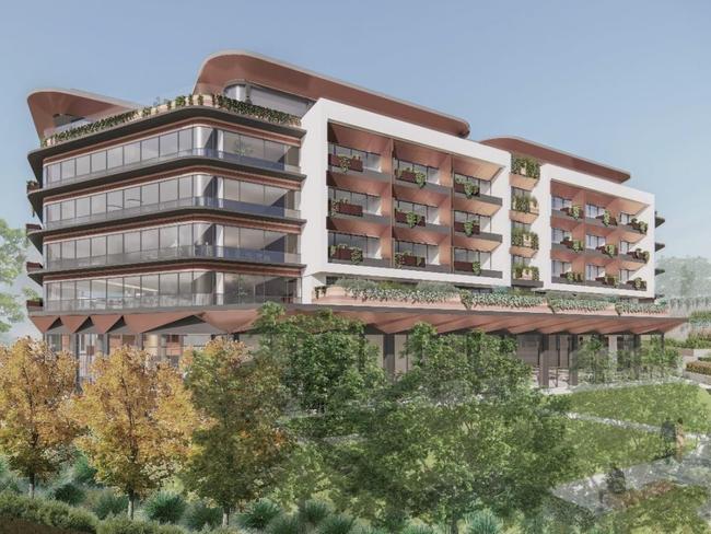 12 Norbrik Dr, Bella Vista is the site of the proposed development which seeks consent for a seven-storey mixed use development. Picture: DEM Architects