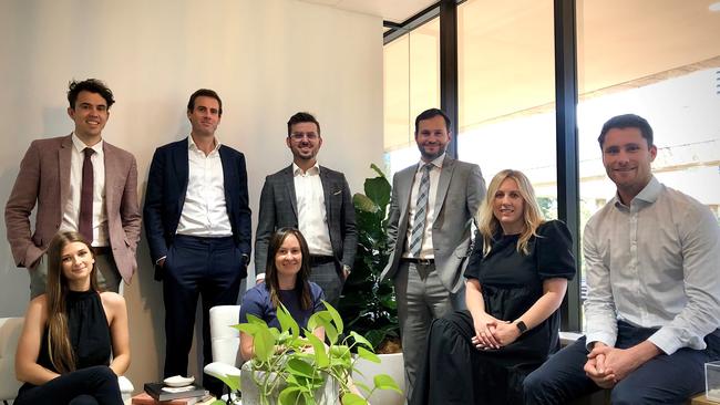 The Stellan Capital Adelaide staff, including founder and director David Leon (back right). Picture: Supplied