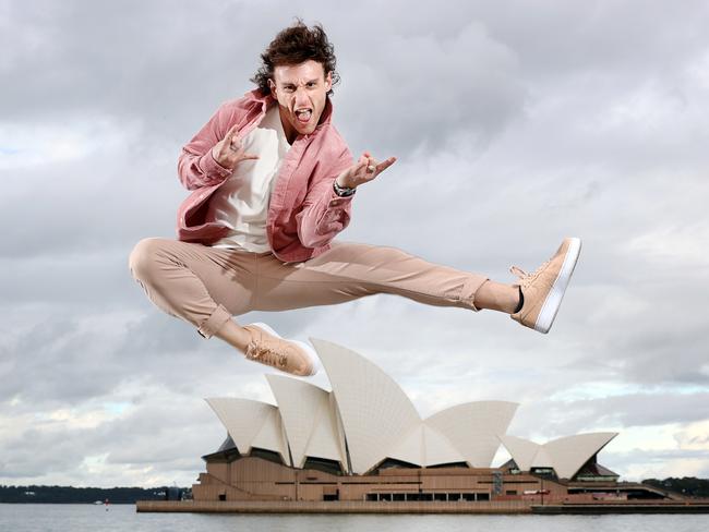 ** WARNING - UNDER EMBARGO UNTIL JUNE 22ND, 2021, PLEASE SPEAK TO DT PIC DESK BEFORE USE ** , Pictured in Sydney is Christian Charisiou who plays the lead in the comedy musical The Wedding Singer which is currently touring Australia., Picture: Richard Dobson