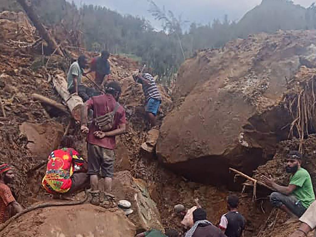 The once-bustling hillside village in Enga province was almost wiped out when a chunk of Mount Mungalo collapsed in the early hours of Friday morning.